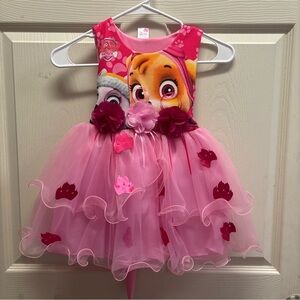 Paw patrol pink dress for girls size 3